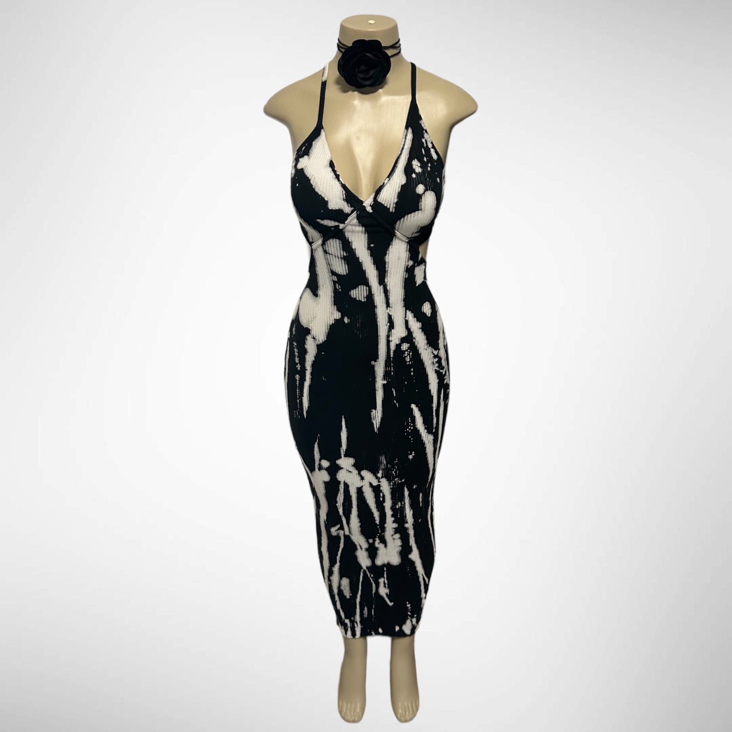 Sasha Tye Die Dress (Black)
